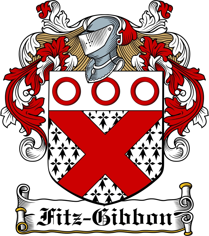 Thumbnail Fitz-Gibbon Family Crest / Irish Coat of Arms Image Download