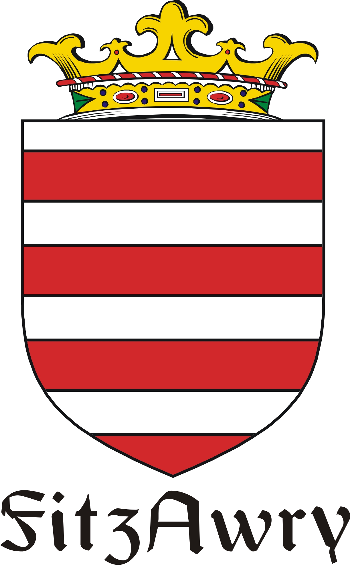 Thumbnail FitzAwry Family Crest / Irish Coat of Arms Image Download Thumbnail FitzAwry Family Crest / Irish Coat of Arms Image Download