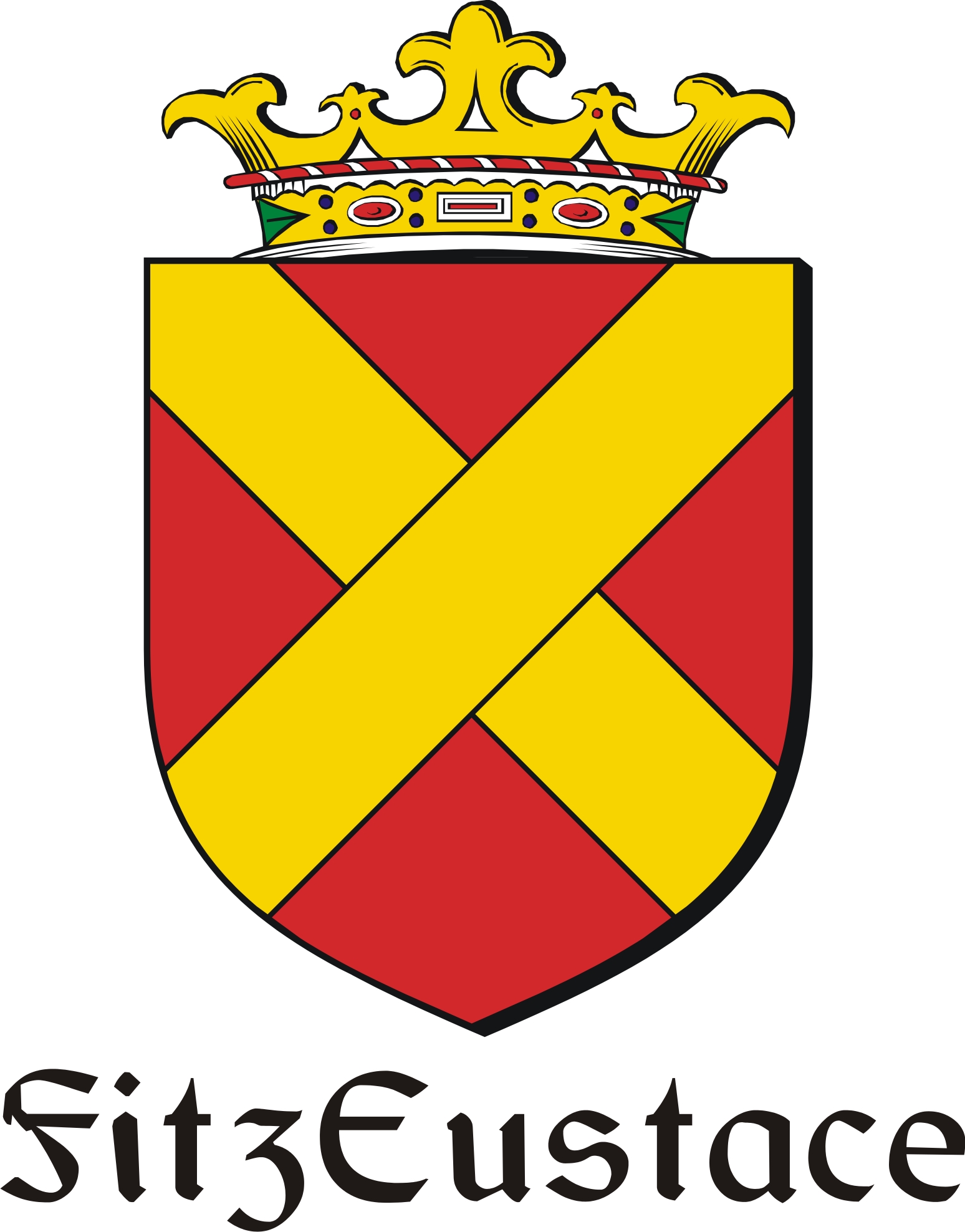 Thumbnail FitzEustace Family Crest / Irish Coat of Arms Image Download Thumbnail FitzEustace Family Crest / Irish Coat of Arms Image Download