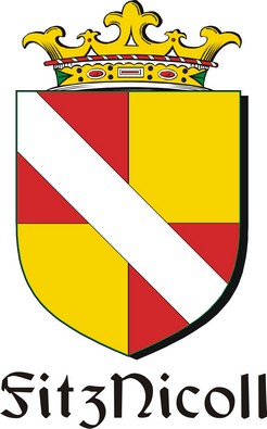 Thumbnail FitzNicoll Family Crest / Irish Coat of Arms Image Download