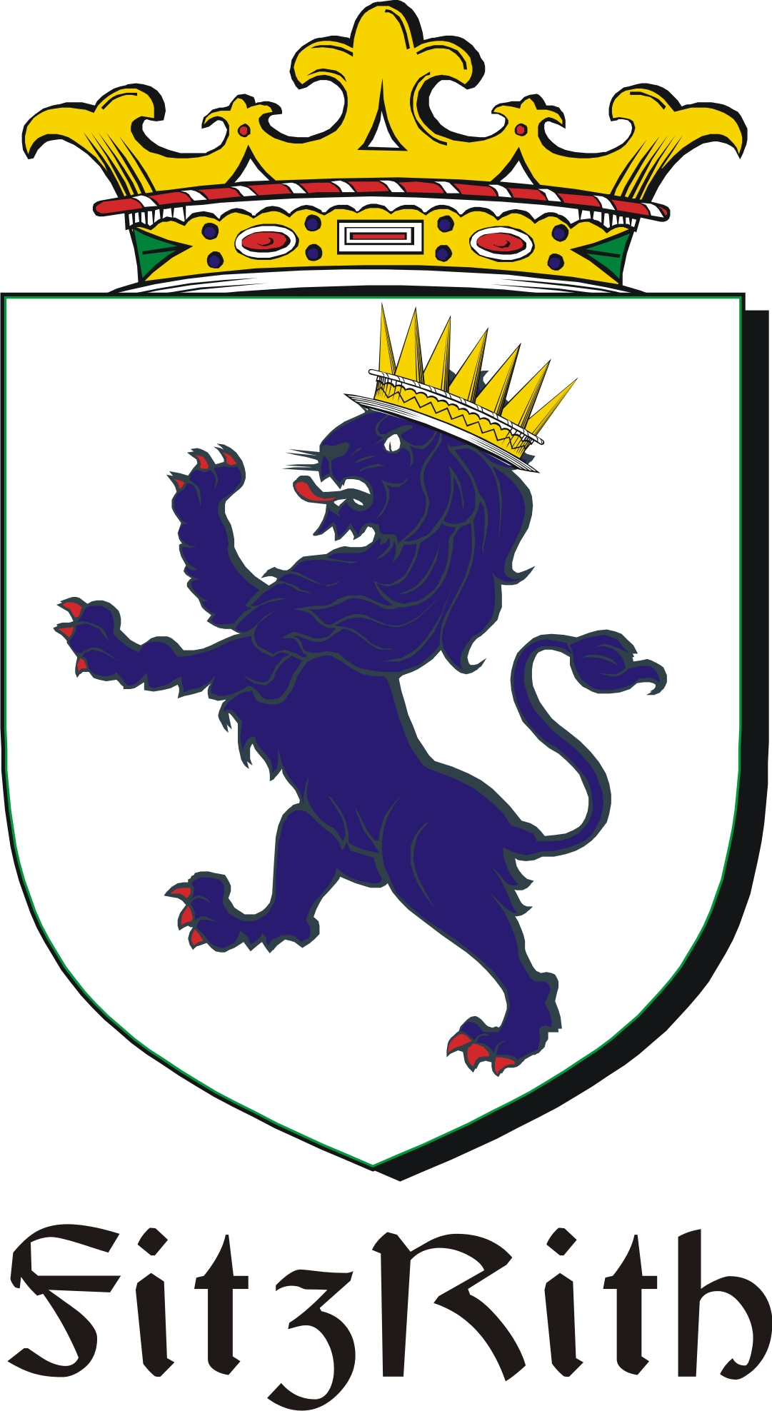 Thumbnail FitzRith Family Crest / Irish Coat of Arms Image Download