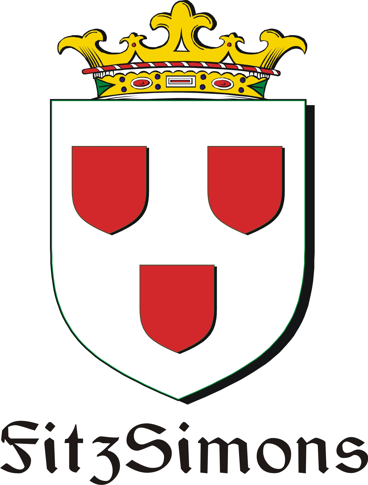 Thumbnail FitzSimons Family Crest / Irish Coat of Arms Image Download Thumbnail FitzSimons Family Crest / Irish Coat of Arms Image Download