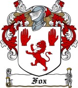 Thumbnail Fox Family Crest / Irish Coat of Arms Image Download