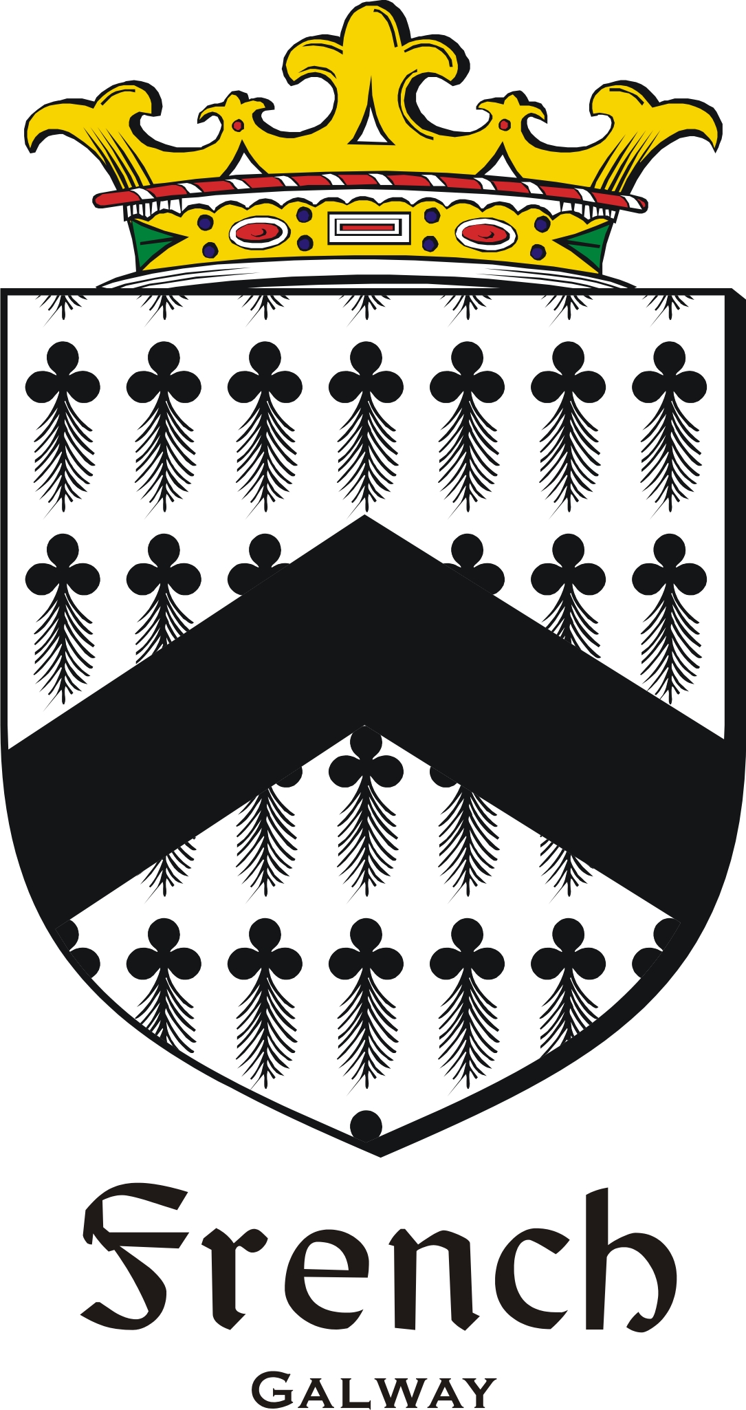 Thumbnail French-Gal Family Crest / Irish Coat of Arms Image Download