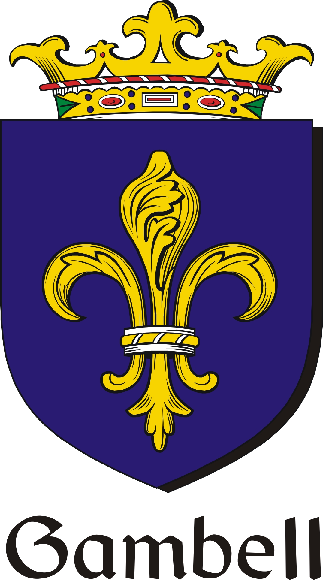 Thumbnail Gambell Family Crest / Irish Coat of Arms Image Download