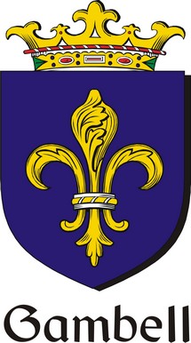 Thumbnail Gambell Family Crest / Irish Coat of Arms Image Download