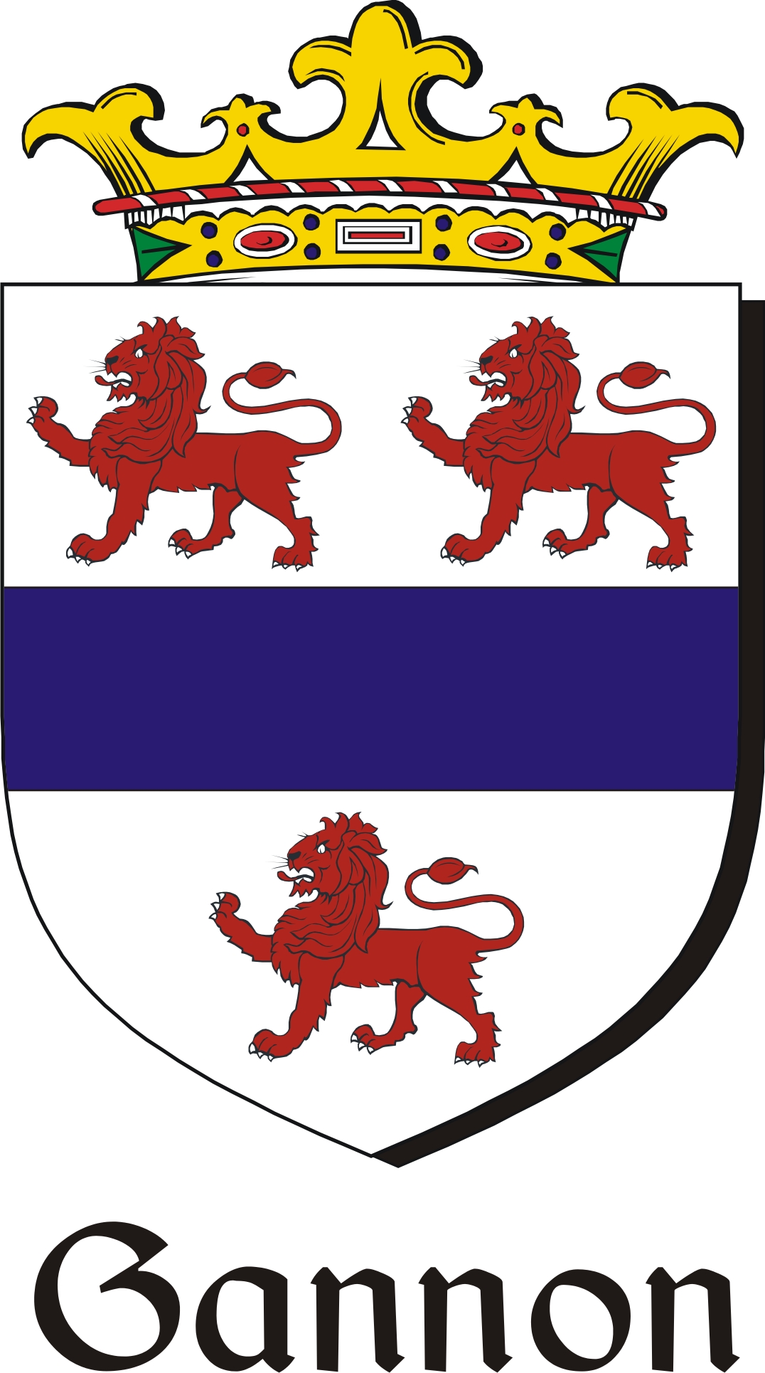 Thumbnail Gannon Family Crest / Irish Coat of Arms Image Download