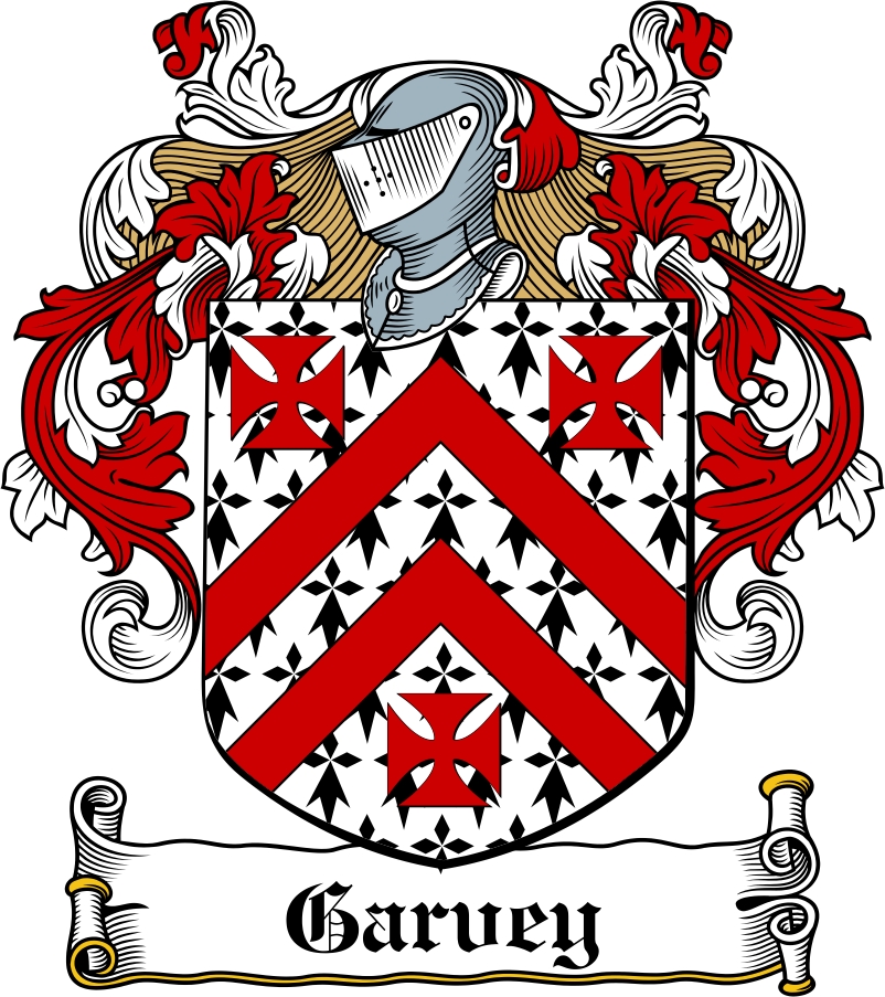 Thumbnail Garvey Family Crest / Irish Coat of Arms Image Download