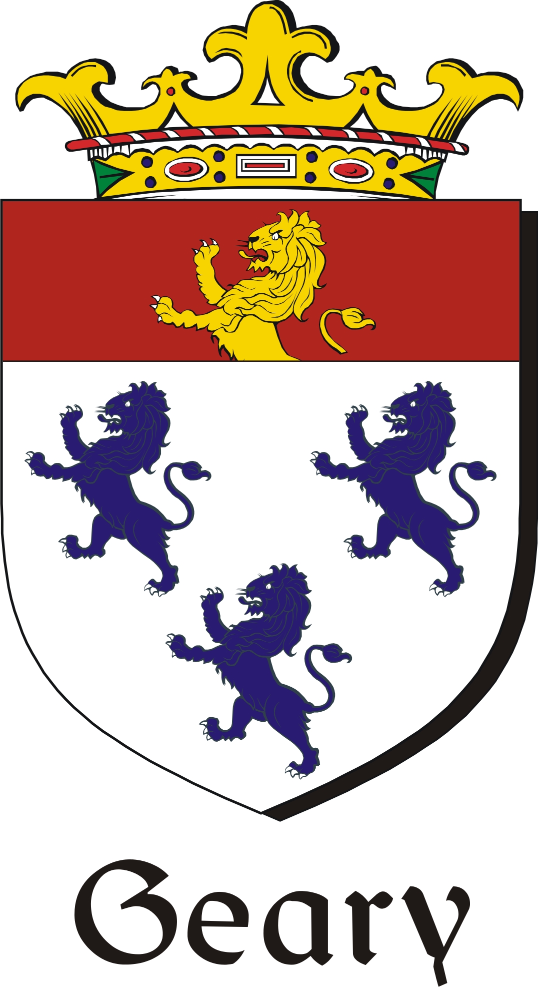 Thumbnail Geary Family Crest / Irish Coat of Arms Image Download Thumbnail Geary Family Crest / Irish Coat of Arms Image Download