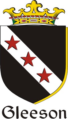 Thumbnail Gleeson Family Crest / Irish Coat of Arms Image Download
