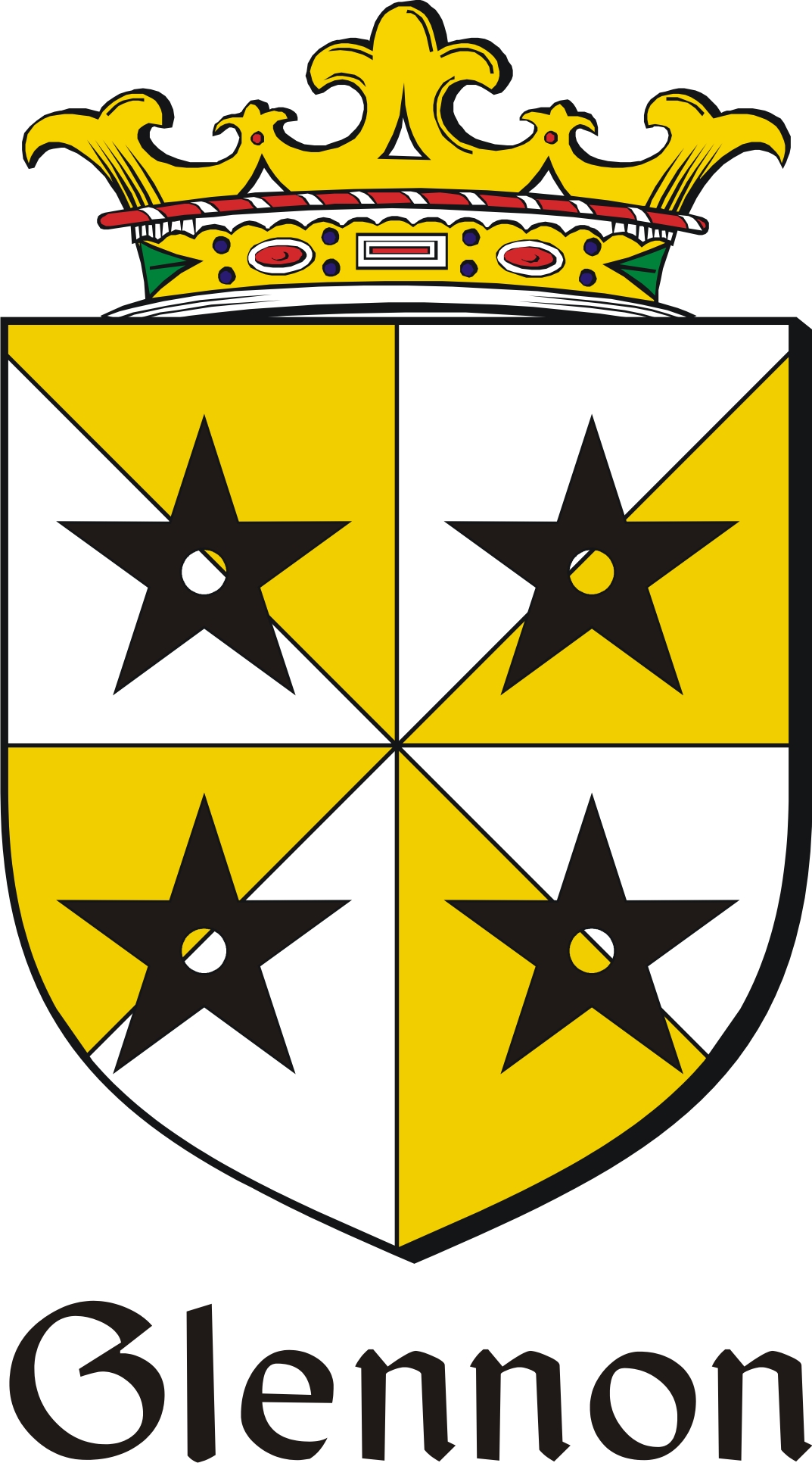 Thumbnail Glennon Family Crest / Irish Coat of Arms Image Download