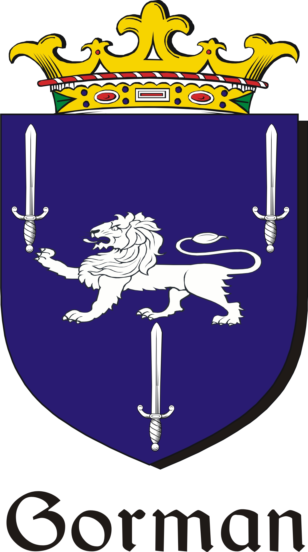 Thumbnail Gorman Family Crest / Irish Coat of Arms Image Download