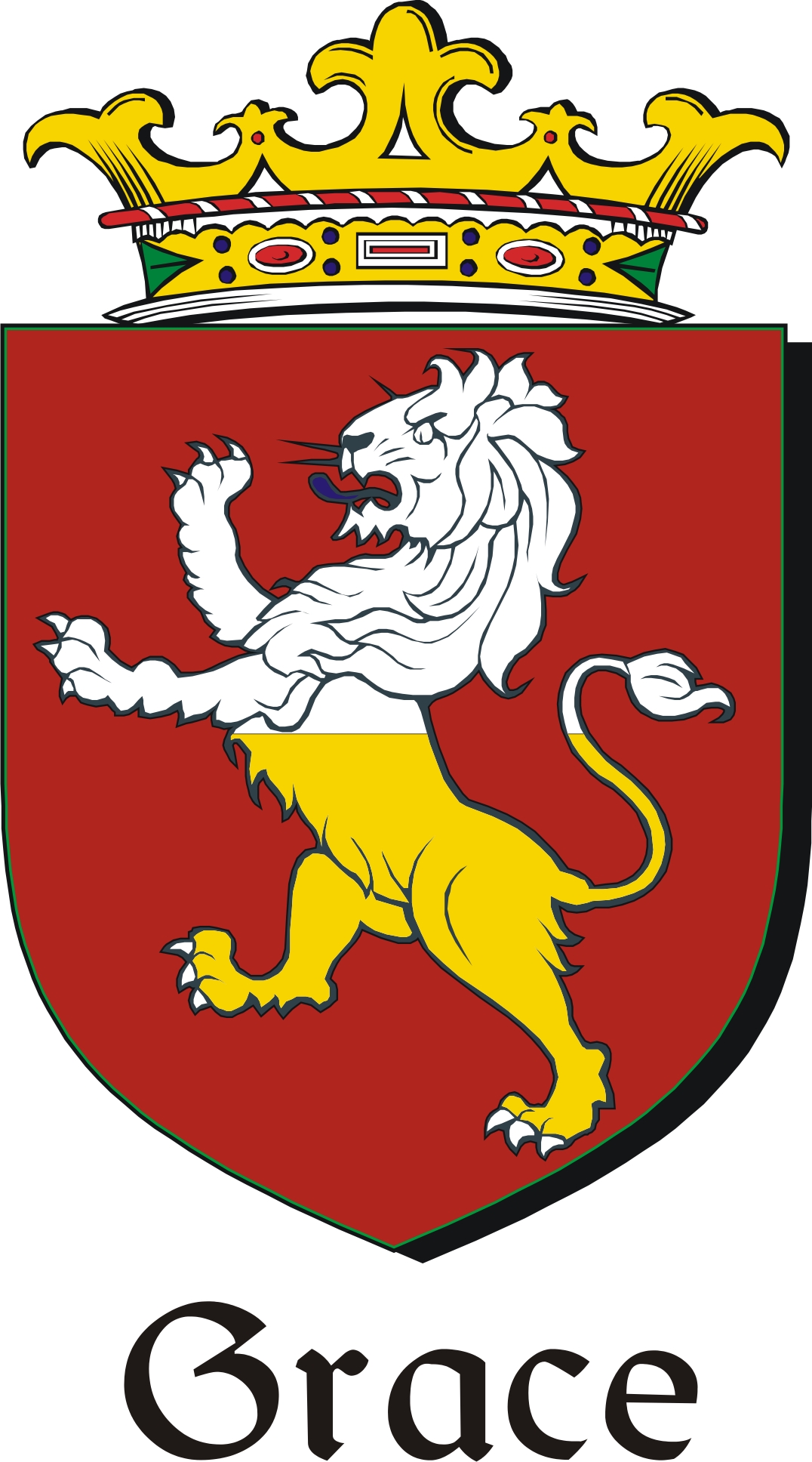 Thumbnail Grace Family Crest / Irish Coat of Arms Image Download