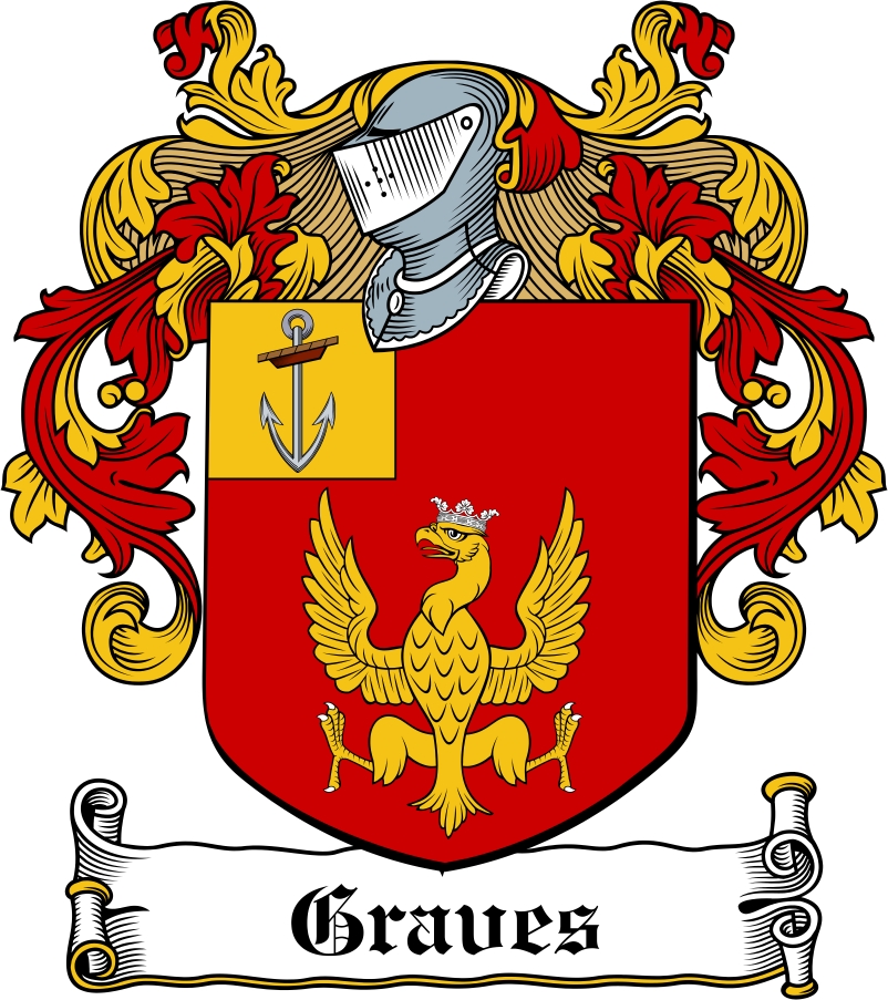 Thumbnail Graves Family Crest / Irish Coat of Arms Image Download