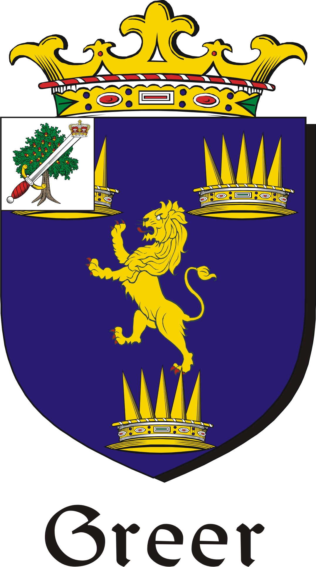 Thumbnail Greer Family Crest / Irish Coat of Arms Image Download Thumbnail Greer Family Crest / Irish Coat of Arms Image Download