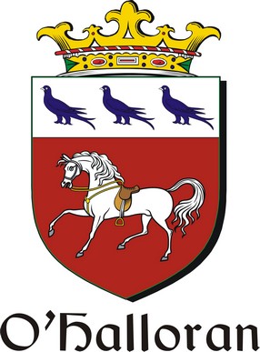 Thumbnail Halloran-O Family Crest / Irish Coat of Arms Image Download
