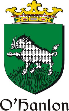 Thumbnail Hanlon-O Family Crest / Irish Coat of Arms Image Download