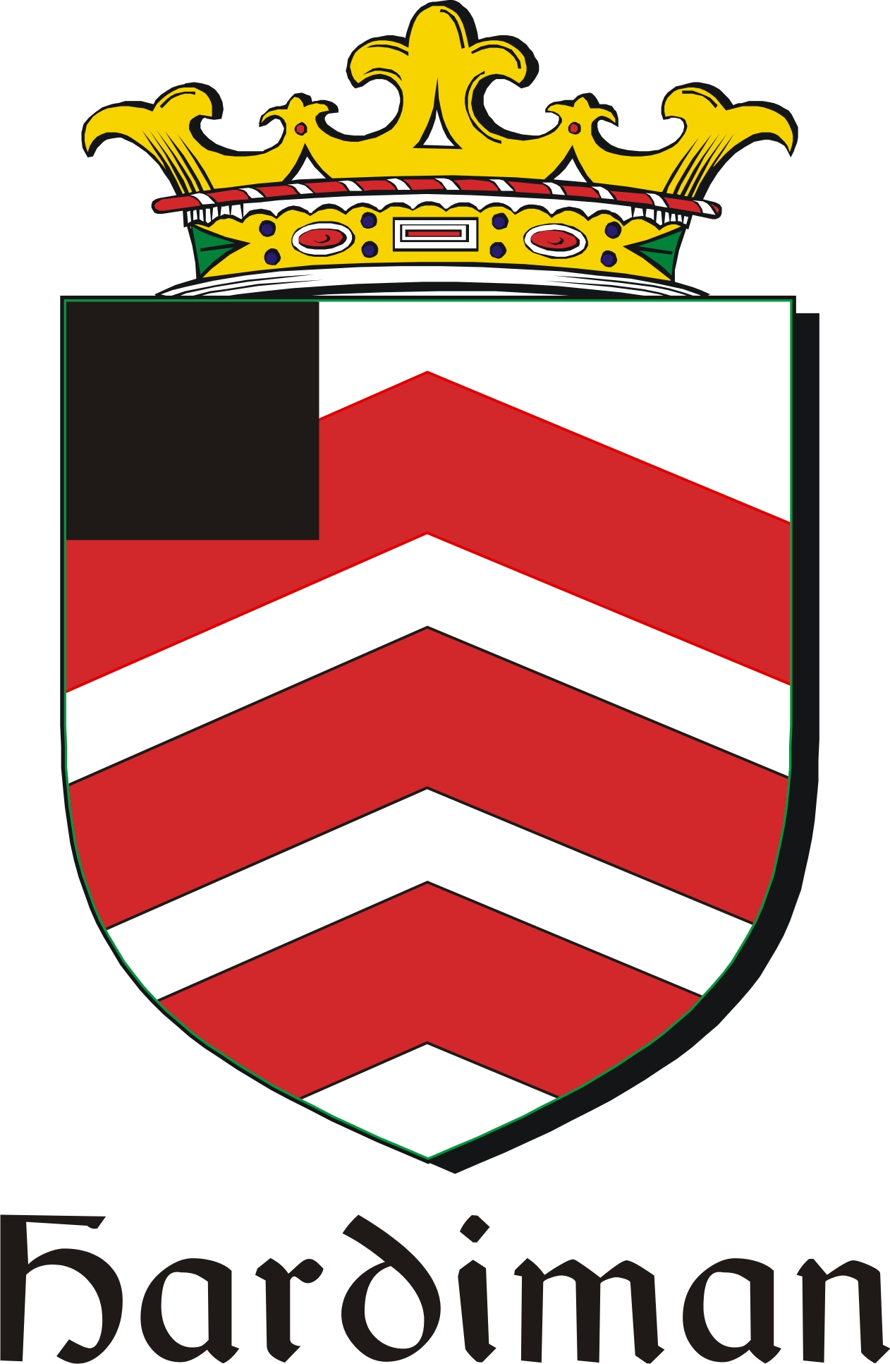 Thumbnail Hardiman Family Crest / Irish Coat of Arms Image Download