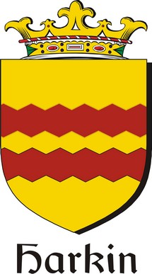 Thumbnail Harkin Family Crest / Irish Coat of Arms Image Download