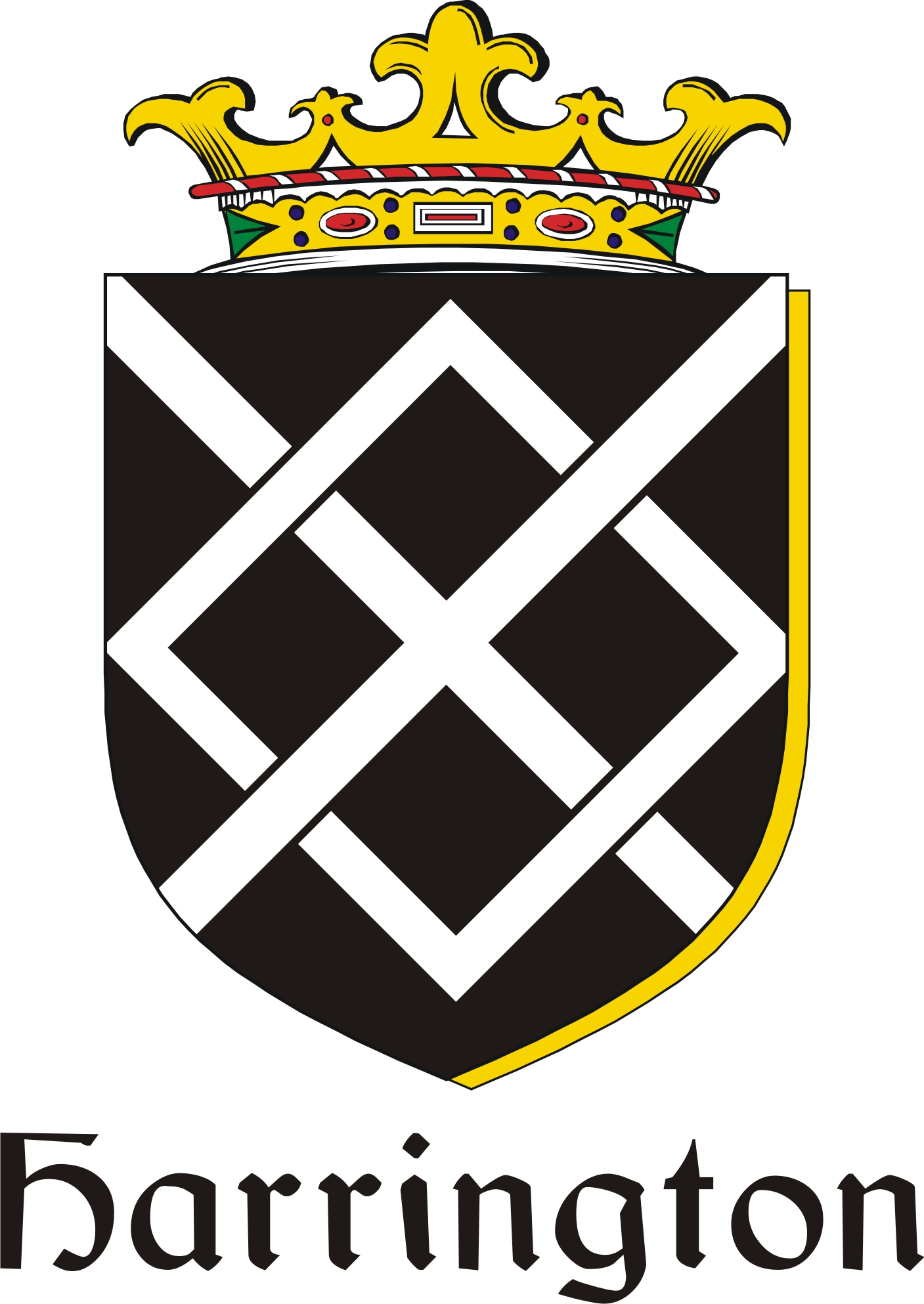 Thumbnail Harrington Family Crest / Irish Coat of Arms Image Download