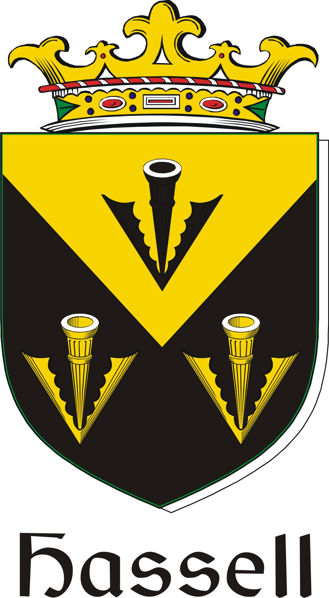 Thumbnail Hassell Family Crest / Irish Coat of Arms Image Download