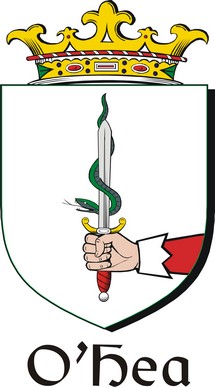 Thumbnail Hea-O Family Crest / Irish Coat of Arms Image Download