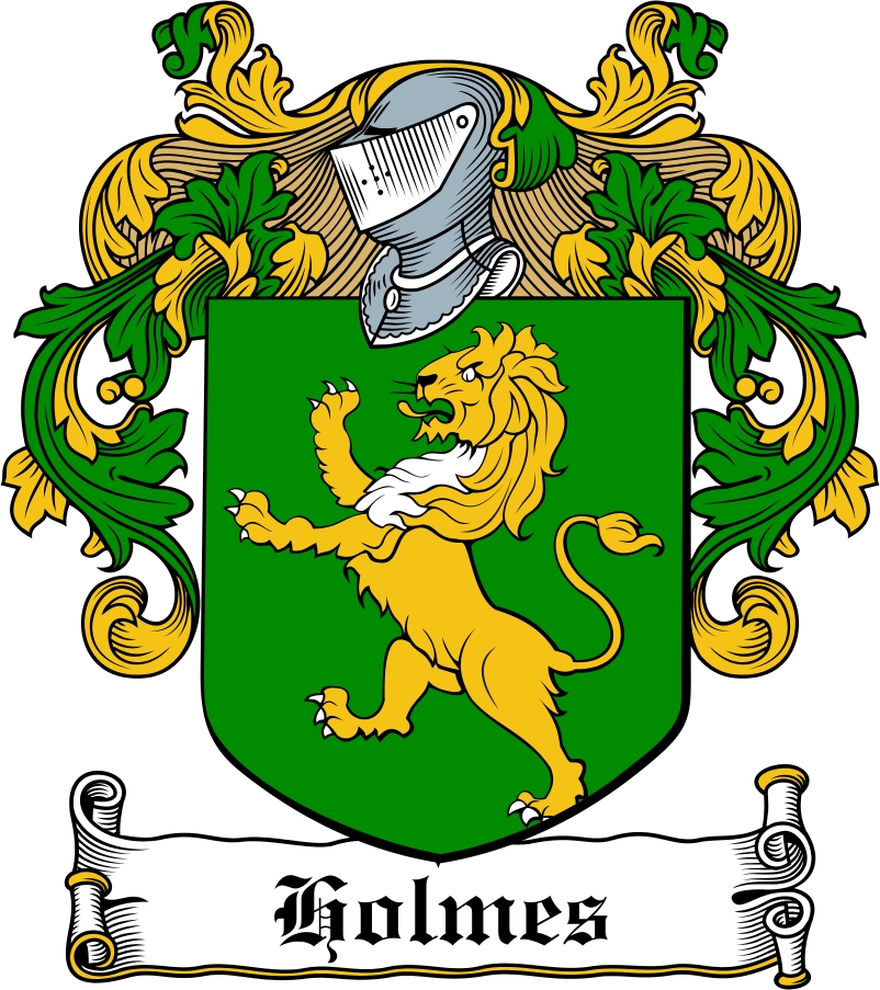 Thumbnail Holmes Family Crest / Irish Coat of Arms Image Download