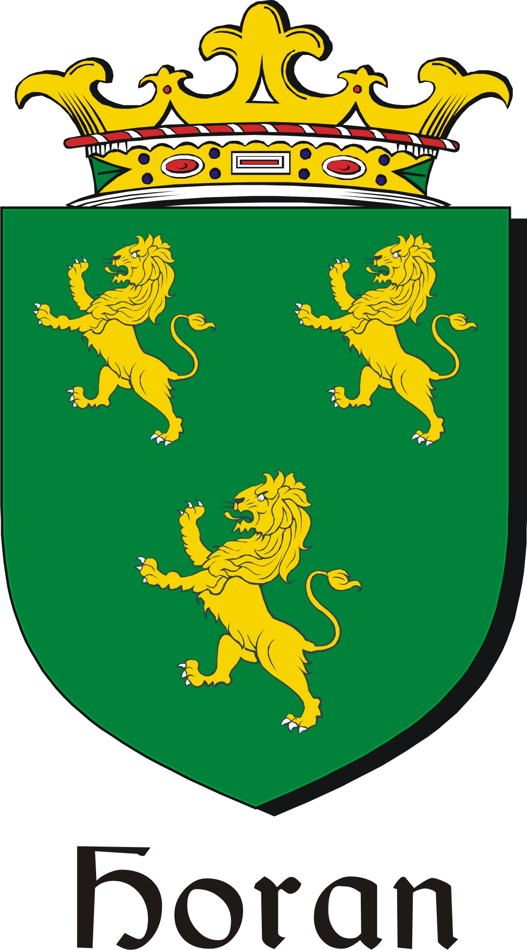 Thumbnail Horan Family Crest / Irish Coat of Arms Image Download