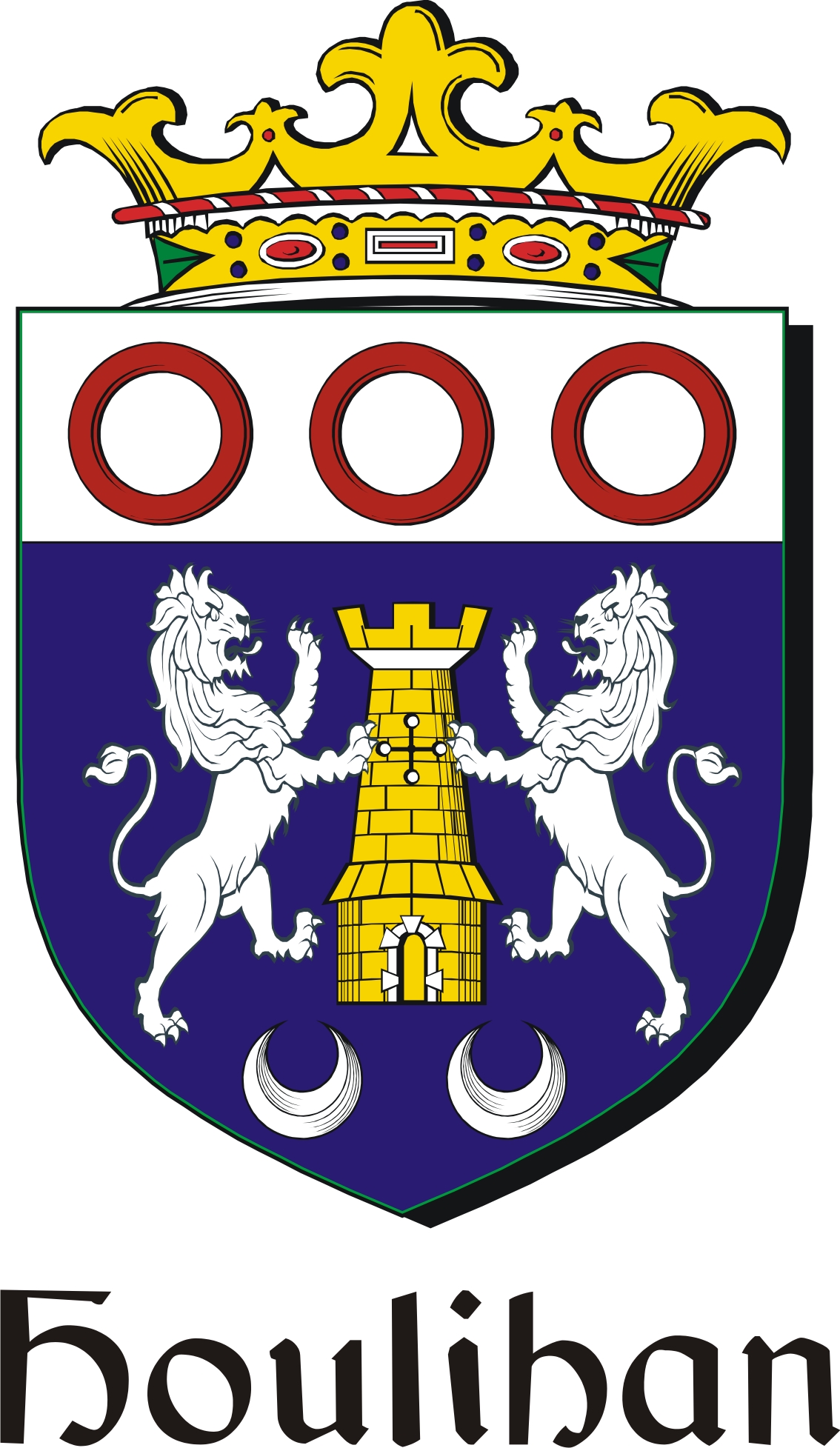 Thumbnail Houlihan Family Crest / Irish Coat of Arms Image Download