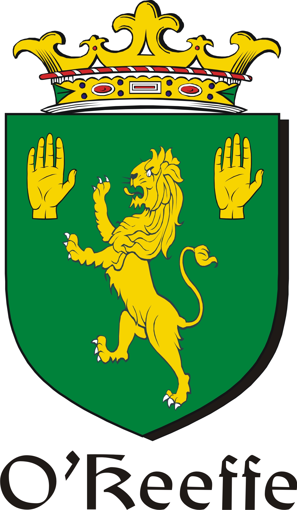 Thumbnail Keeffe-O Family Crest / Irish Coat of Arms Image Download