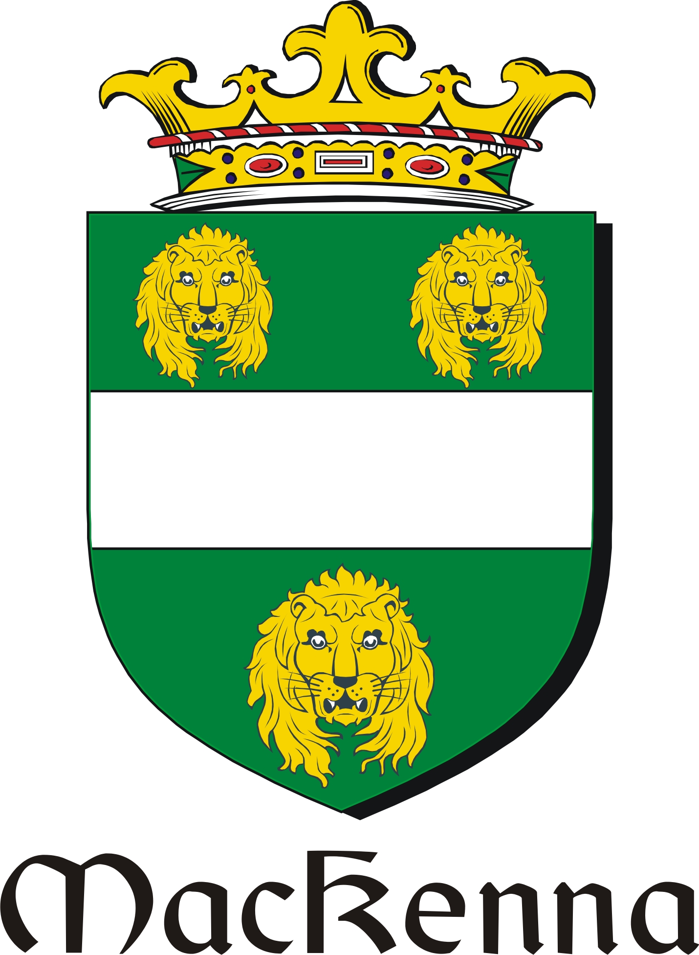 Thumbnail Kenna-Mac Family Crest / Irish Coat of Arms Image Download