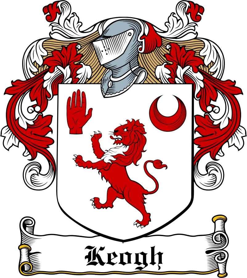 Thumbnail Keogh Family Crest / Irish Coat of Arms Image Download