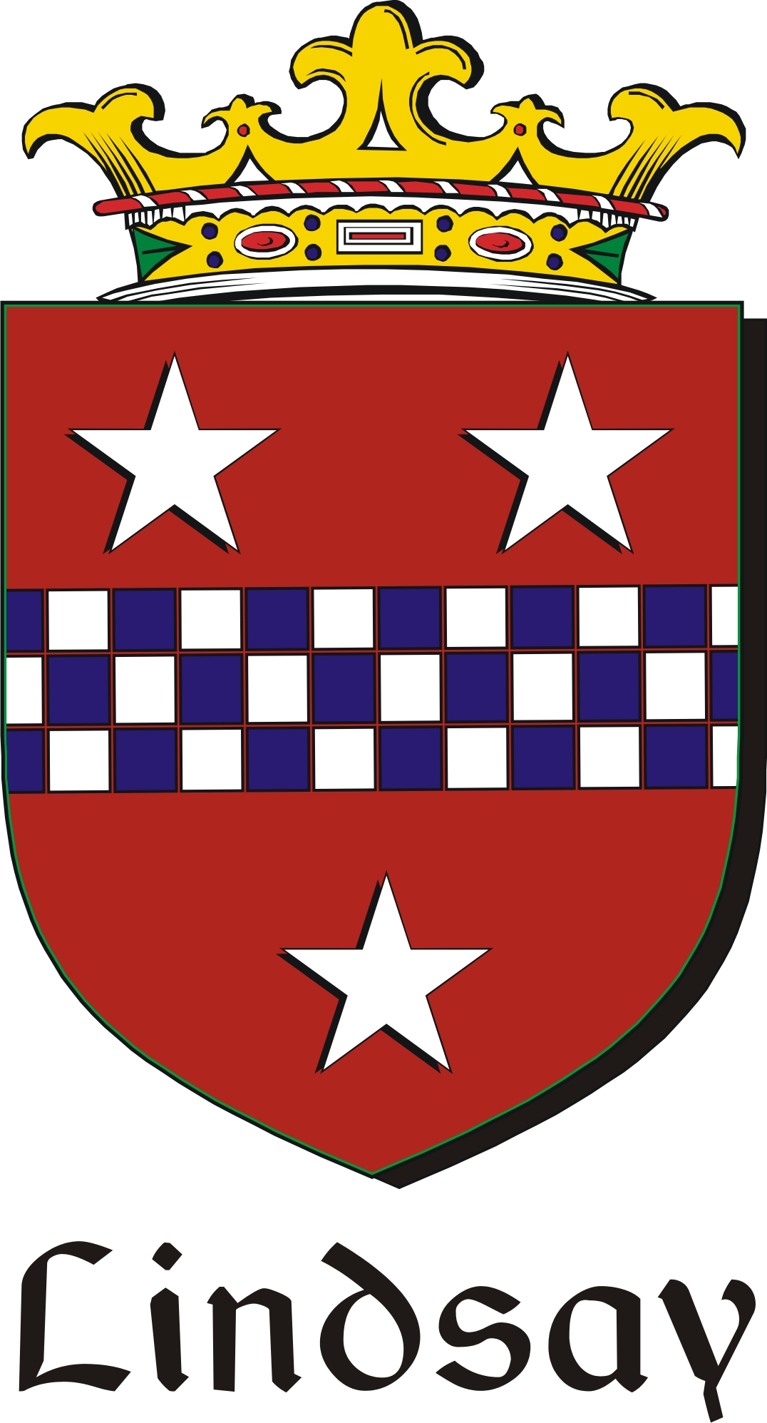 Thumbnail Lindsay Family Crest / Irish Coat of Arms Image Download