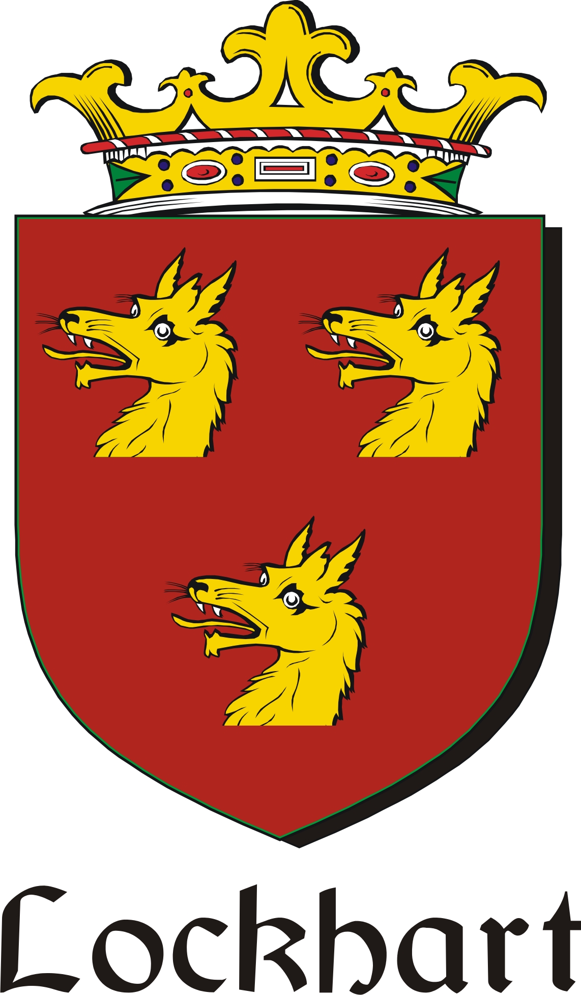 Thumbnail Lockhart Family Crest / Irish Coat of Arms Image Download