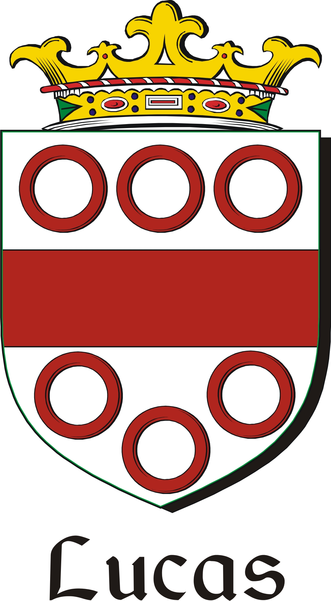 Thumbnail Lucas Family Crest / Irish Coat of Arms Image Download