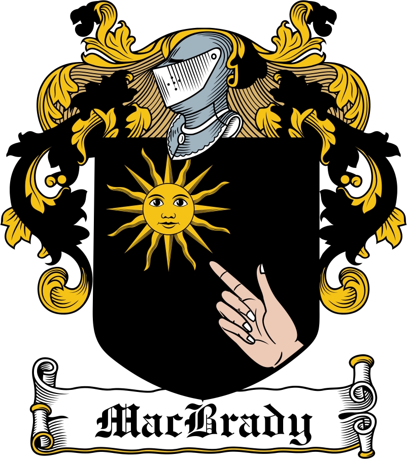 Thumbnail MacBrady Family Crest / Irish Coat of Arms Image Download