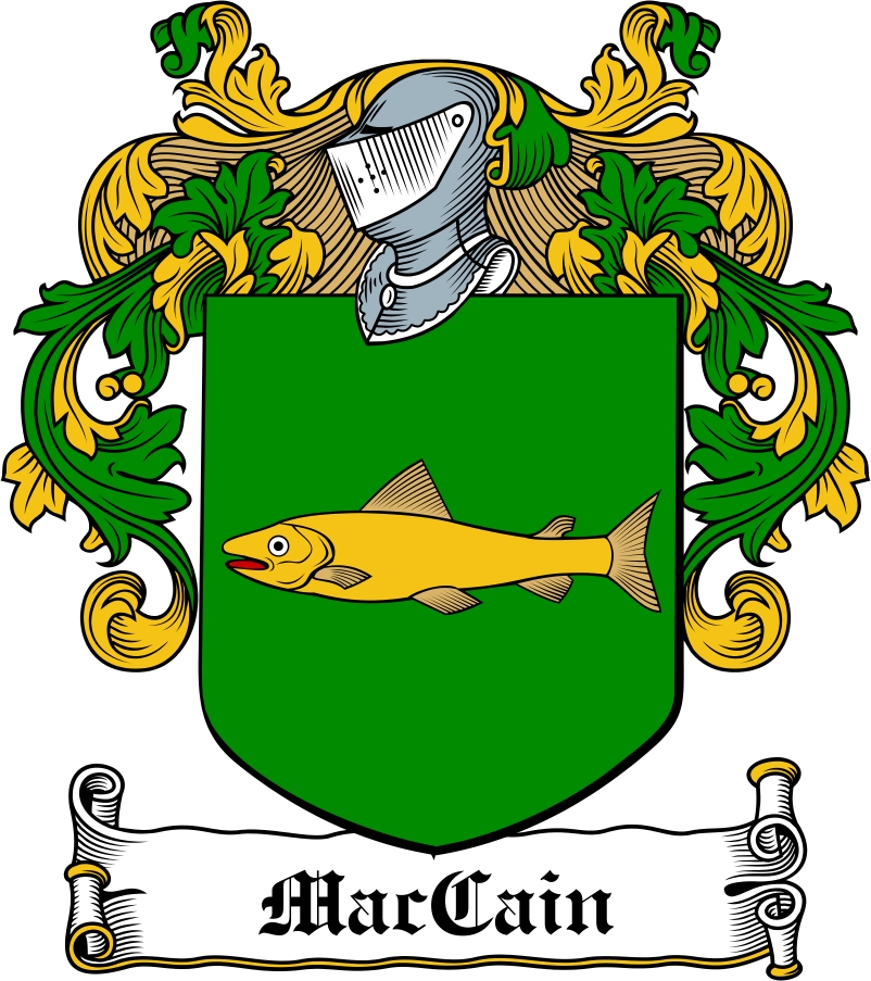 Thumbnail MacCain Family Crest / Irish Coat of Arms Image Download