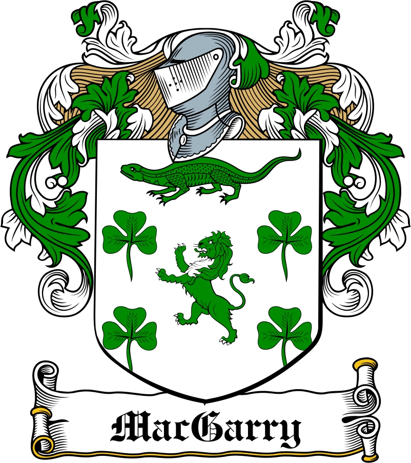 Thumbnail MacGarry Family Crest / Irish Coat of Arms Image Download