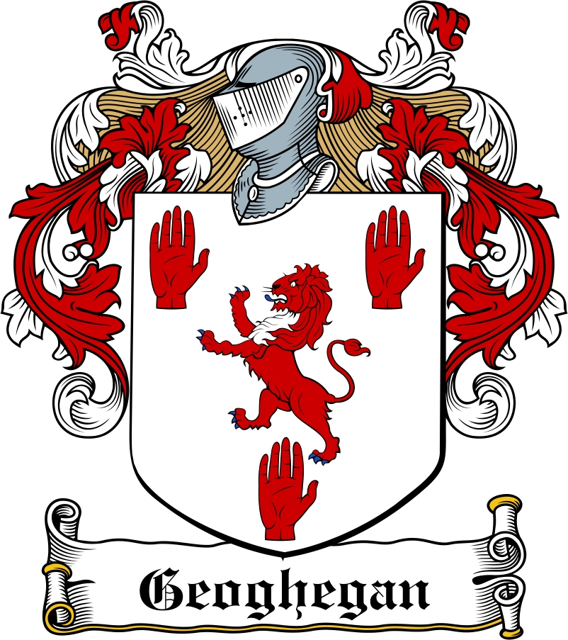 Thumbnail MacGeoghegan Family Crest / Irish Coat of Arms Image Download