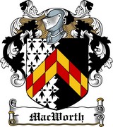 Thumbnail MacWorth Family Crest / Irish Coat of Arms Image Download