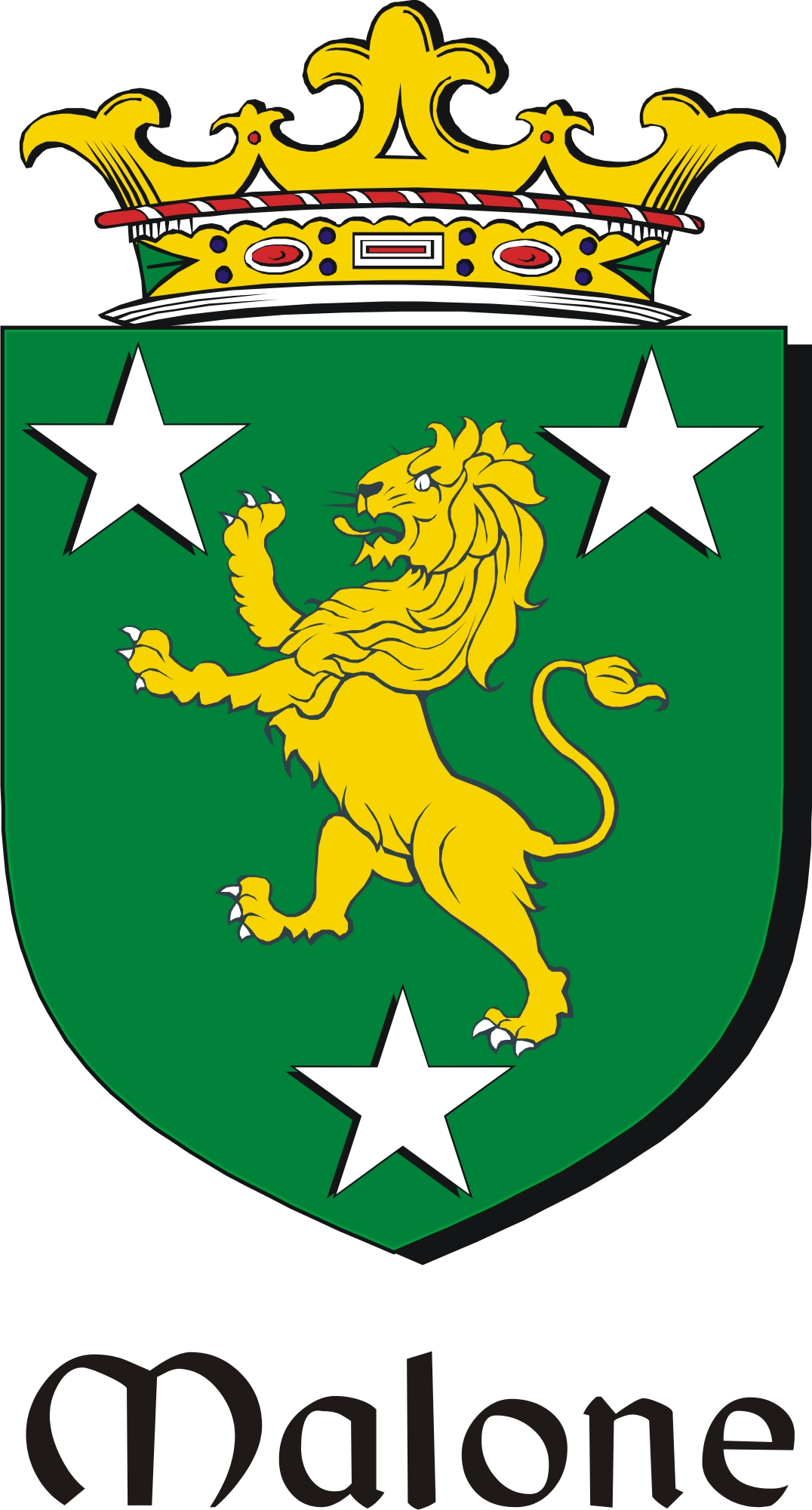 Thumbnail Malone Family Crest / Irish Coat of Arms Image Download