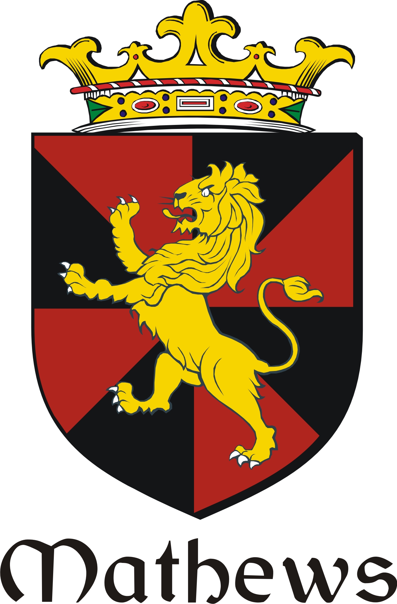 Thumbnail Mathews Family Crest / Irish Coat of Arms Image Download