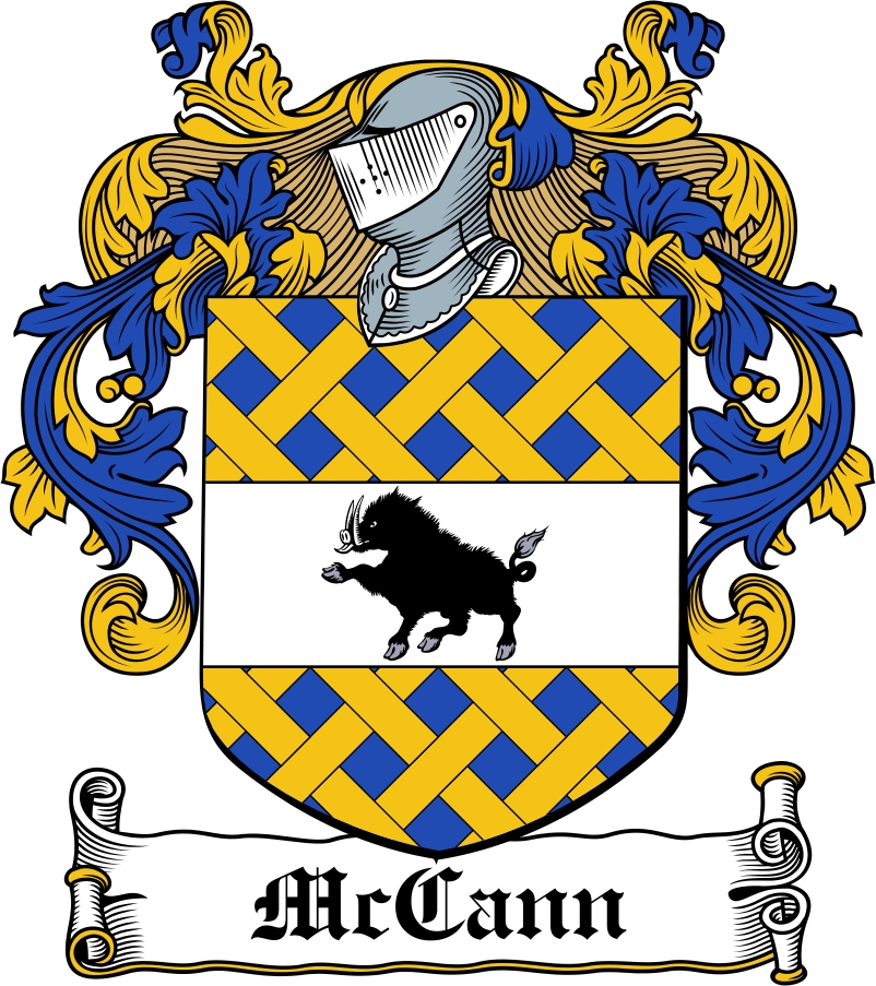 Thumbnail McCann Family Crest / Irish Coat of Arms Image Download