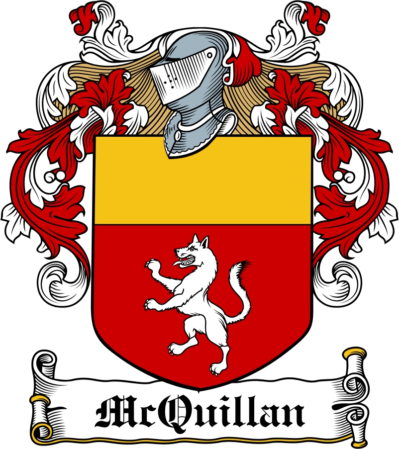 Thumbnail McQuillan Family Crest / Irish Coat of Arms Image Download