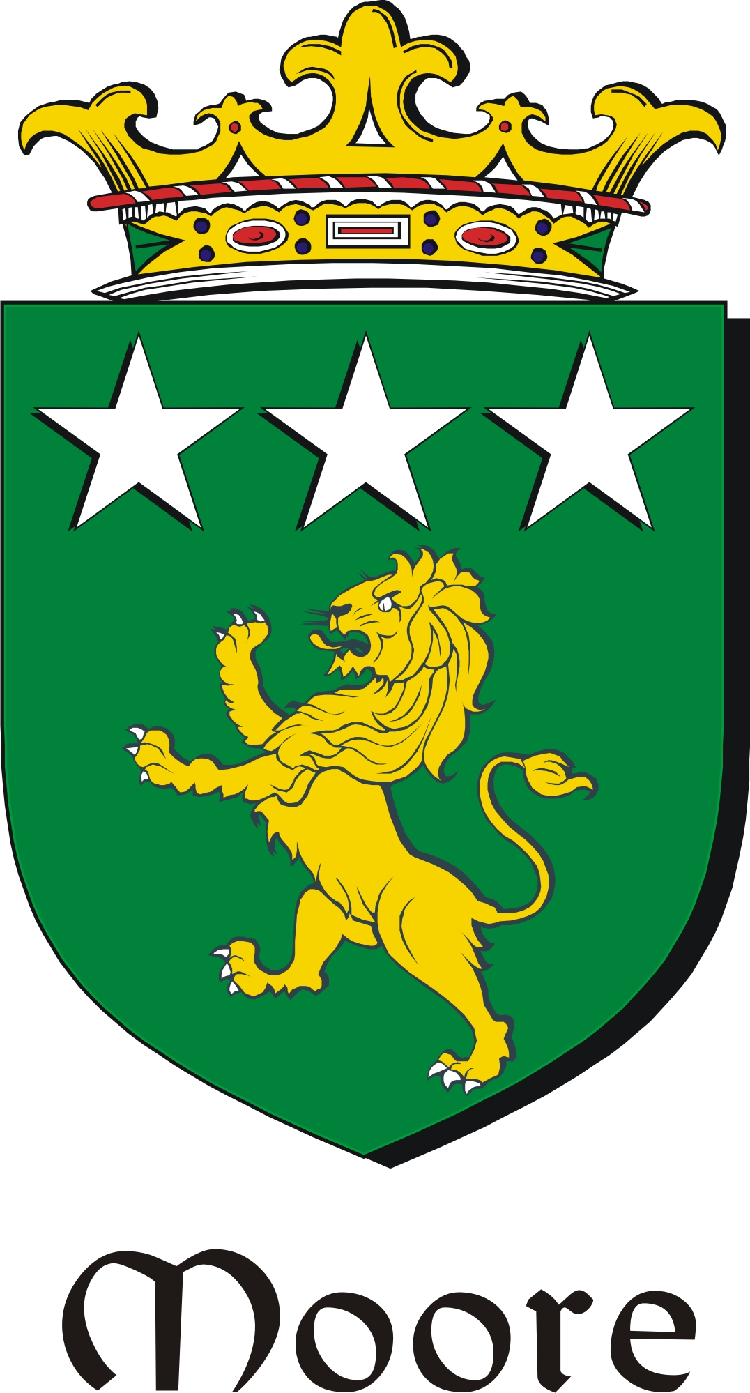 Thumbnail Moore Family Crest / Irish Coat of Arms Image Download