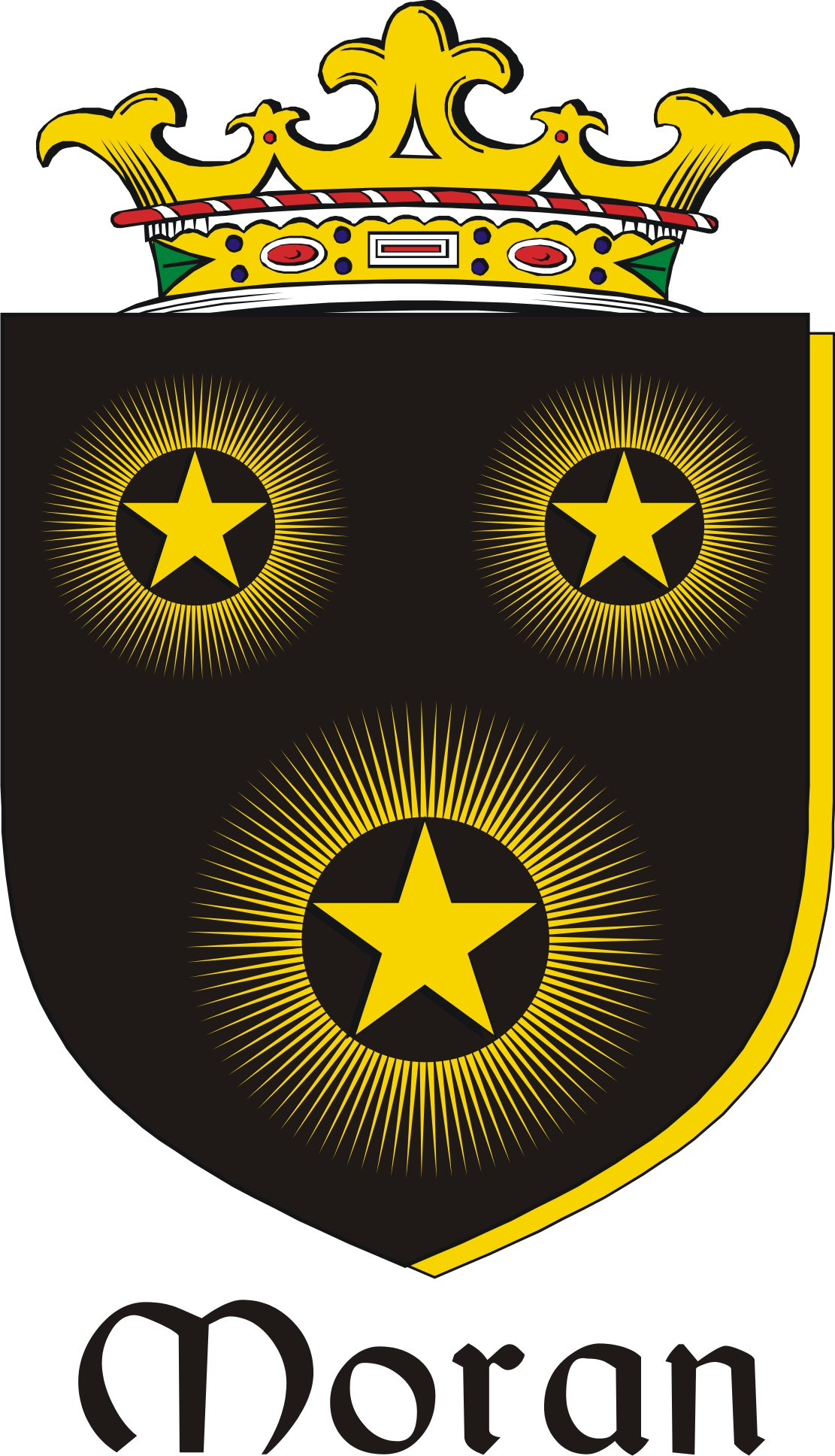 Thumbnail Moran Family Crest / Irish Coat of Arms Image Download