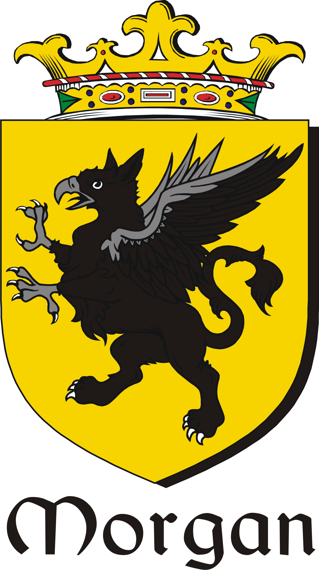Thumbnail Morgan Family Crest / Irish Coat of Arms Image Download