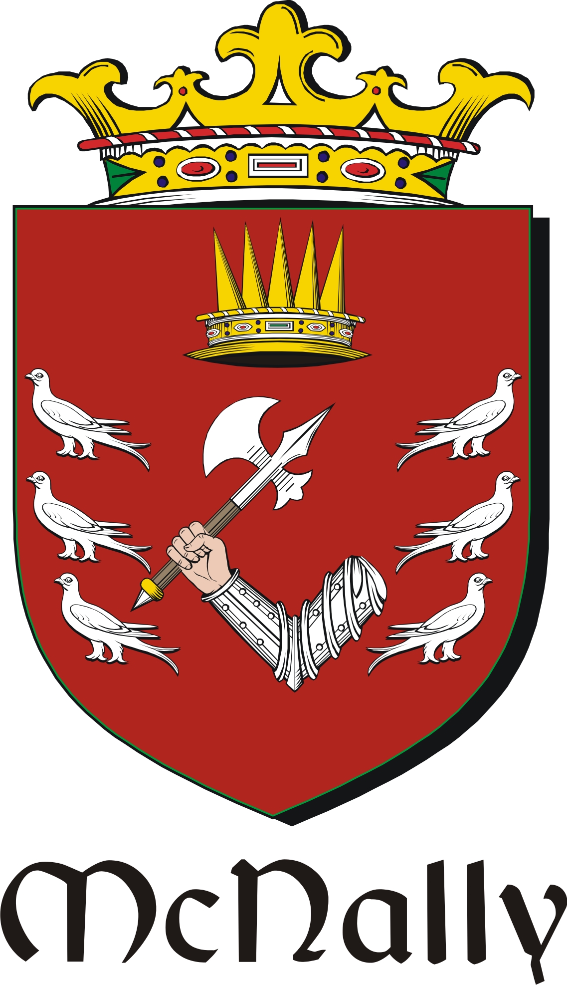 Thumbnail Nally-Mac Family Crest / Irish Coat of Arms Image Download