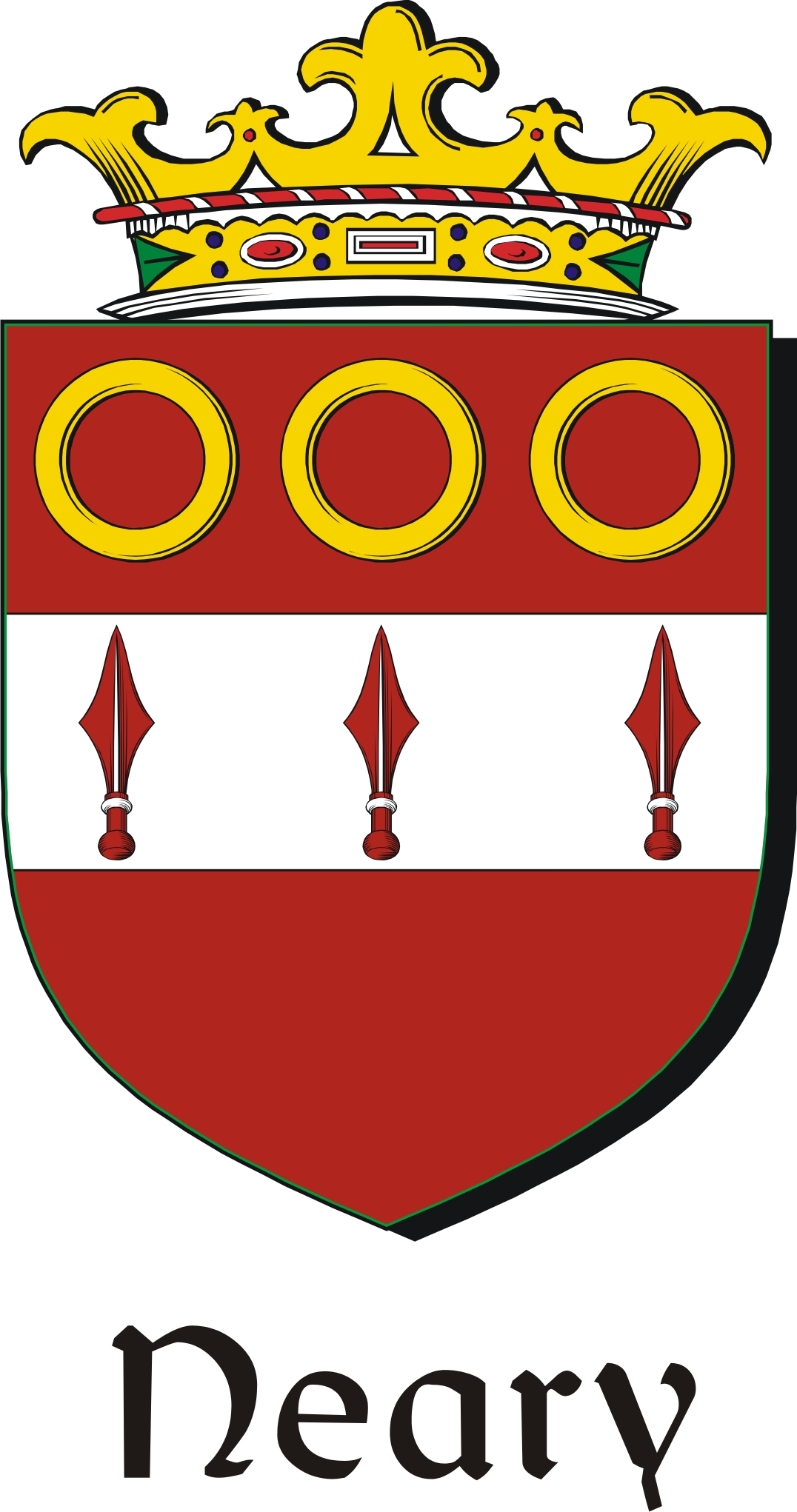 Thumbnail Neary Family Crest / Irish Coat of Arms Image Download