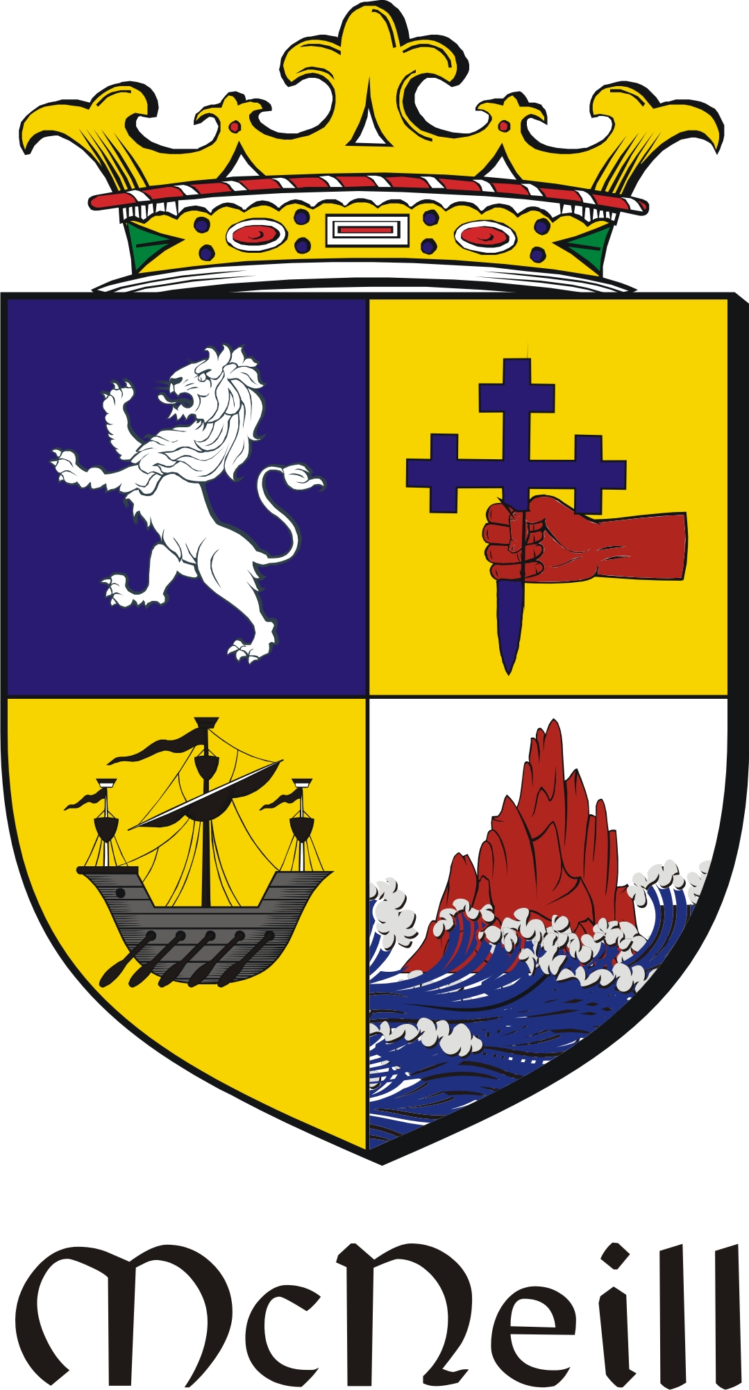 Thumbnail Neill-Mc Family Crest / Irish Coat of Arms Image Download